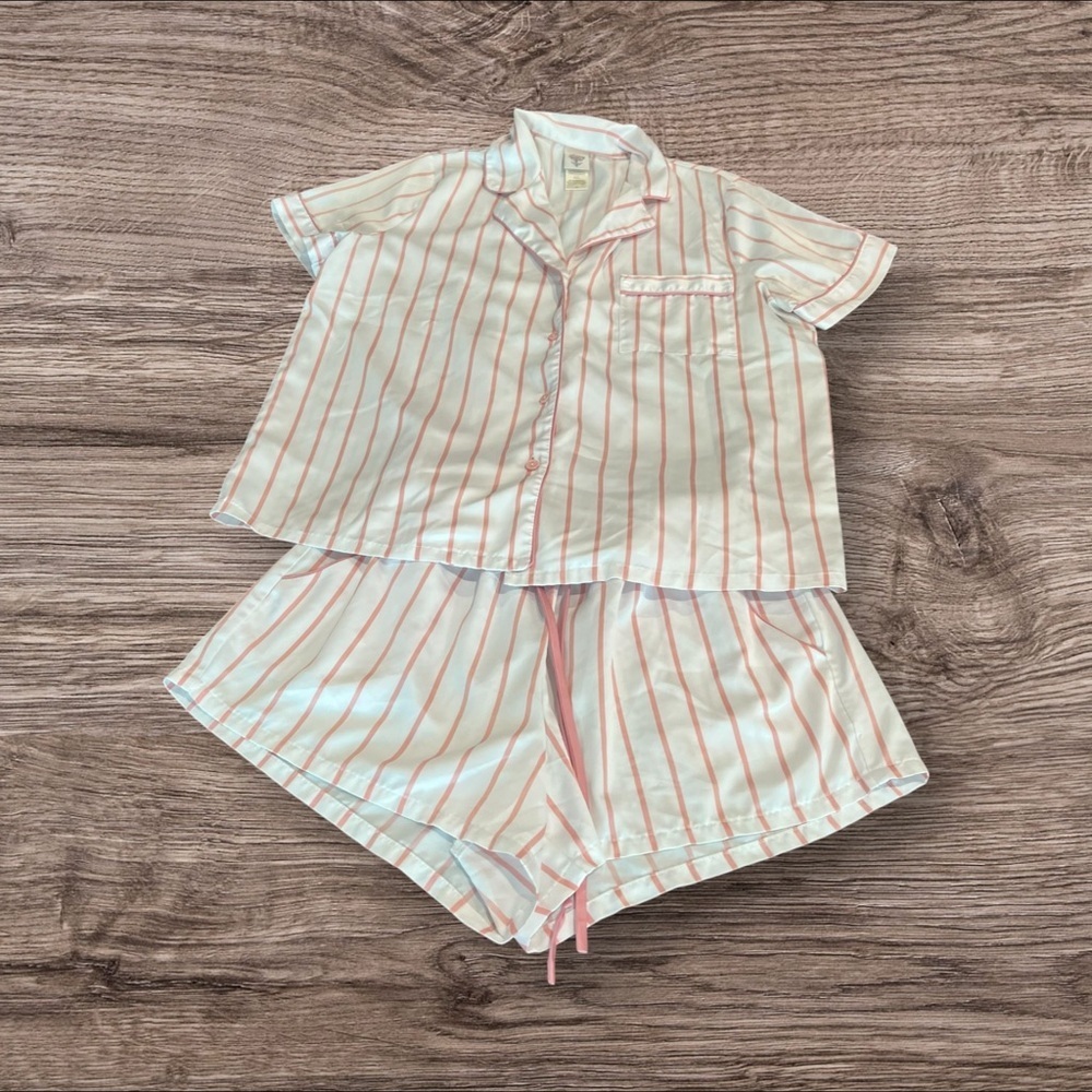 In Bloom by Jonquil Pajama Shorts Set Striped Size Small